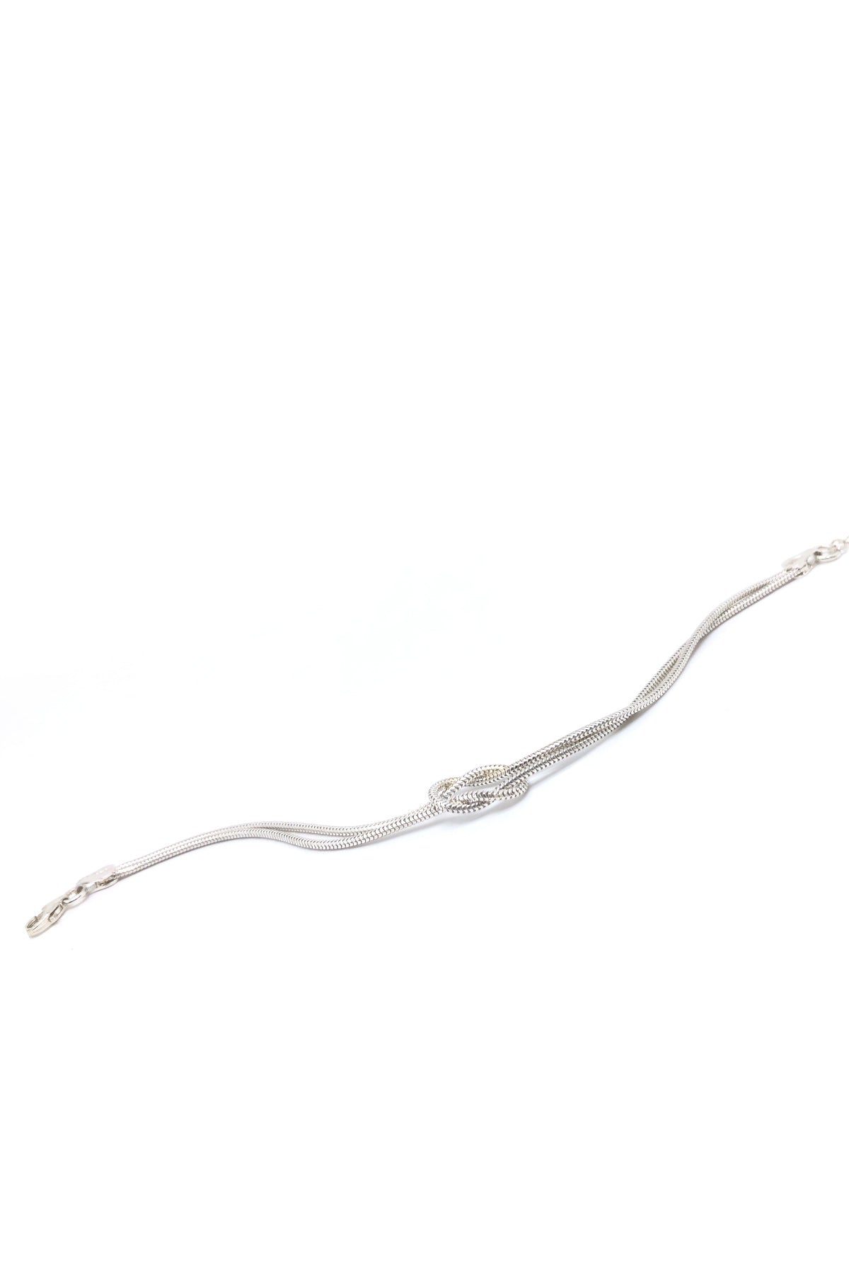 Love Knot Silver-Plated Bracelet