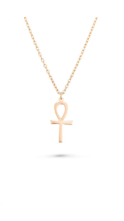 925 Sterling Silver Ankh Necklace